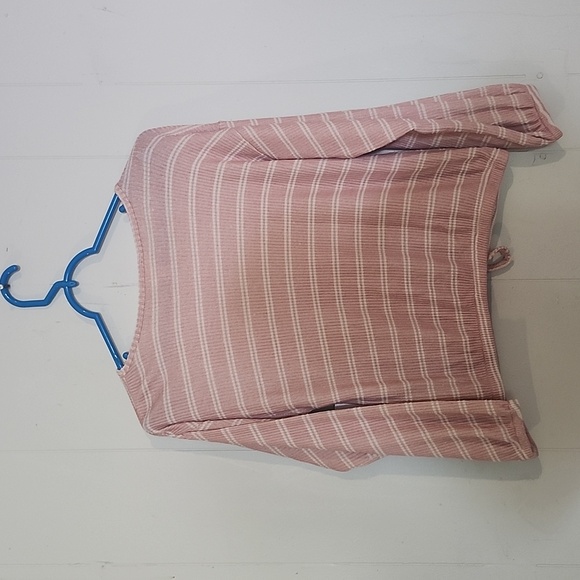 Jessica Simpson Blush Striped Blouse - Picture 7 of 11